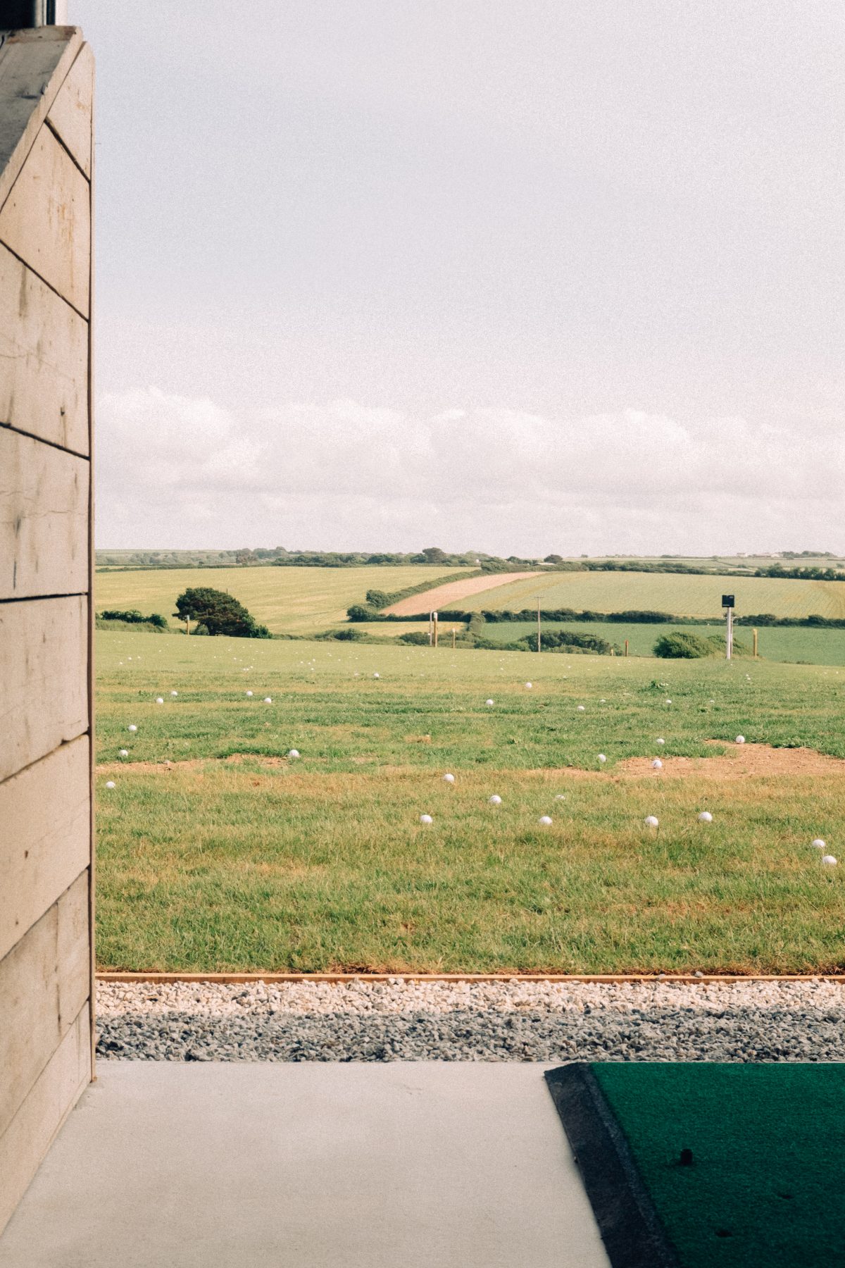 View from driving bay